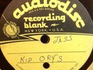 KID ORY Acetate KID ORY'S JASS Jazz AudioDisc Kid from NEW ORLEANS Creole TRAD