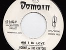 RONNIE & THE CRAYONS am I in love 45 catchy NORTHERN SOUL mod R&B popcorn HEAR ?