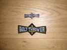 BOLT THROWER - Patch + Pin , very Rare , Embossed Pin