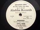 R&B/Jazz Vocal 78rpm Patty Anne & The Flames on ALADDIN Maxwell Davis E+ DJ WL