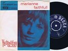 MARIANNE FAITHFULL Yesterday danish 45PS 1965 Beatles cover