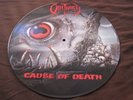 PICTURE LP OBITUARY CAUSE OF DEATH RO 93708 Limited Edition DEATH METAL