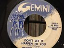 BENNY HARPER 45 Dont Let It Happen To You RARE NORTHERN SOUL ON GEMINI TEXAS