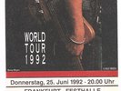 Bruce Springsteen   In Concert 1992   Ticket / Konzertkarte / Eintrittskarte