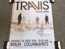 Travis Original Concert Poster From Germany Berlin 2000