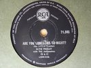1960 Rock 78 rpm ELVIS PRESLEY Are You Lonesome To-Night?  RCA South Africa