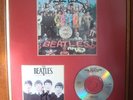 The Beatles From Me to You Mini Disc Display Signed by Paul McCartney Ringo Star