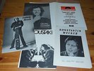 NACHT DER LIEDER - DANZER, WECKER, HIRSCH & MOUSTAKI / RARE PRESSE-MAPPE