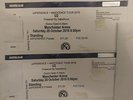 2 x Ticket U2 Manchester STANDING PLACES 20.10.18 Sat Manchester Arena