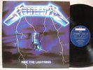 Metallica Ride The Lightning 1990 LP Picture & Lyric W/In + CARD NM   M- Promo