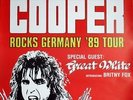 COOPER, ALICE - 1989 - Konzertplakat - Great White - Tourposter - Essen