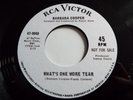 NORTHERN SOUL-BARBARA COOPER-WHAT'S ONE MORE TEAR-RCA          REPRO/CARVER