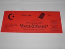 Jimmy Page Robert Plant - Unledded Recording Ticket 1994 RARE Led Zeppelin 24th