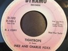 Northern Soul 45 Inez & Charlie Foxx Tightrope/Baby Take It All Dynamo Promo