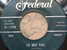 R&B Blues Harmonica 45 Rpm  Kid Thomas On Federal 12298 The Wolf Pack