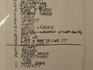 REM R.E.M 1989 Green Tour Set List  for the Edinburgh 23.05.89  Show RARE