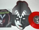 KISS GENE SIMMONS, RADIOACTIVE b/w WHEN YOU WISH, 1978 CASABLANCA 134 RED + MASK
