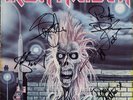 IRON MAIDEN 1980 Vinyl LP Paul Di'Anno STEVE HARRIS Stratton +2 Autograph SIGNED