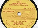 CHRYSLER HIGHWAY HI-FI: Various Artist (JR 30) 16 2/3 RPM RECORD Jackie Robinson