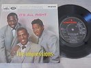 The Impressions - It's All Right 1964 UK EP HMV EX+