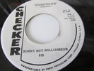 SONNY BOY WILLIAMSON BLUES R&B 45 ON CHECKER LABEL CROSS MY HEART /DISSSATISFIED