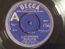 BILLIE DAVIS - I CAN REMEMBER -UK 1969 DEMO PROMO / MOD PSYCH /SOUL DANCER MINT-