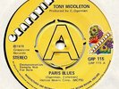 Tony Middleton   **   Paris Blues  **    U K    GRAPEVINE DEMO  -  GRP  115