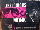 THELONIOUS MONK GENIUS OF MODERN MUSIC BLUE NOTE LP 5002  10 INCH