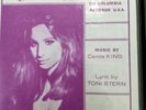 Barbra Streisand Rare Screen Gems Columbia sheet music WHERE YOU LEAD Brussels