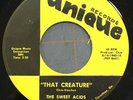 RARE GEORGIA GARAGE PSYCH 45 THE SWEET ACIDS That Creature UNIQUE Records