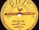 JOHNNY CASH HEY PORTER CRY CRY CRY   USA SUN 78 RPM