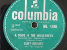 CLIFF RICHARD - A VOICE IN THE WILDERNESS - RARE ORIGINAL UK COLUMBIA 78 SHADOWS