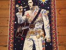 Vintage/Retro Elvis Presley The King Large Picture Wall Rug Las Vegas
