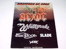 AC/DC, WHITESNAKE, SLADE - MONSTERS OF ROCK - PROGRAMME 1981 ORIGINAL F238