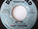 RUBY WINTERS - BETTER / I WANT ACTION -DIAMOND D-230. VG+. WARP. NAP