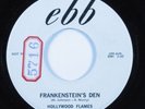 Halloween R&B Popcorn 45 HOLLYWOOD FLAMES Frankenstein's Den EBB VG+ promo HEAR
