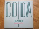 LED ZEPPELIN - CODA LP * FOC * Swan Song Germany 1982 * Relief Cover