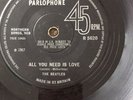 THE BEATLES -All You Need Is Love- No TV Reference/Solid Centre UK (Rare Vinyl)