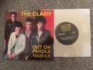The Clash On Parole EP Clear Vinyl Record Live Glasgow Apollo 1978 - White Riot