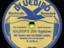 GID TANNER (Soldier's Joy / Flop Eared Mule) CLASSIC COUNTRY 78 RPM RECORD