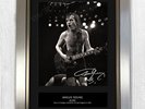 Angus Young AC/DC Signed Photo Print Mounted High Quality A4 Reproduction Framed