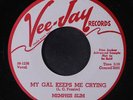 MEMPHIS SLIM: My Gal Keeps Me Crying / Steppin' Out 45 (dj) Blues & R&B