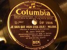 JAZZ JEAN SABLON DJANGO REINHARDT Par Correspondance ENGCOLUMBIA DF1506 EE- E-