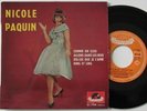 NICOLE PAQUIN Comme Un Clou + 3 RARE EP 1961 Yeye Girl MOD Freakbeat EX+/NMINT