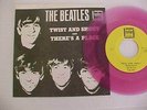 THE BEATLES TWIST AND SHOUT/THERE'S A PLACE  45 & PICTURE SLEEVE PURPLE WAX