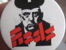 Eddie and the hot THE RODS punk rock genuine vintage 1970s original pin BADGE