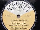 Nina KOSHETZ:  Schirmer Buff & White Set # 16 (4): 11 Rachmaninoff Songs