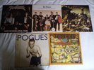 The Pogues: 5 LPs Rum sodomy,If I Should Fall,Red Roses,Peace&Love,Hells Ditch