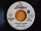 EDDIE COCHRAN Teenage Heaven 45 rpm WHITE LABEL PROMO Liberty 1959 Rockabilly