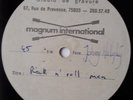 JOHNNY HALLYDAY RARISSIME 45 TOURS 25 CM VINYL ACETATE ROCK'N'ROLL MAN / NADINE